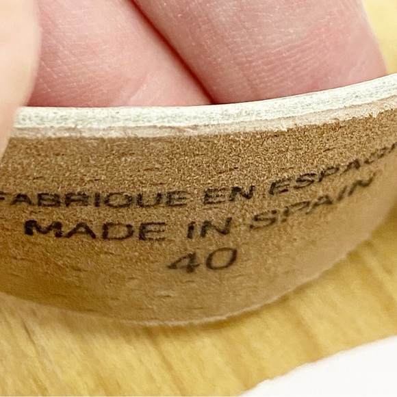 Free People Dune Beach Clog Sandal Leather Wood White Boho Bohemian - Picture 11 of 11